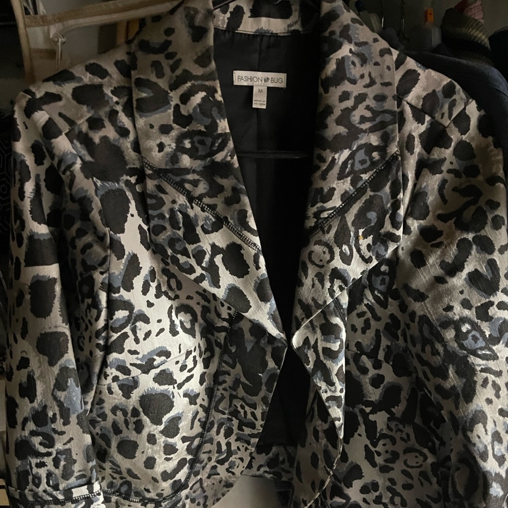 Animal print coat